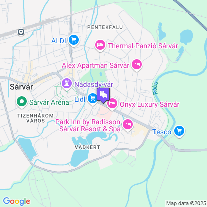 EMAN Apartmanház Sárvár a térképen